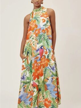 yellow jellyfish bouquet layered maxi dress FARM Rio | Dresses | Farm Rio Yellow Jellyfish Bouquet Layered Maxi Dress